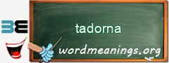 WordMeaning blackboard for tadorna